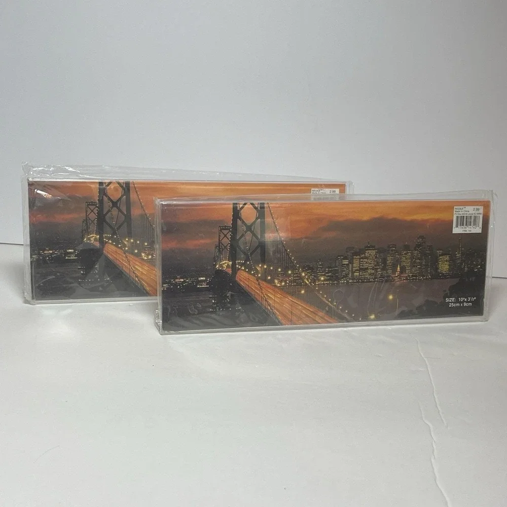 Vintage Clear Acrylic Panoramic Picture Frames 10